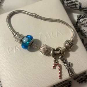 Pandora sliver original charm bracelet